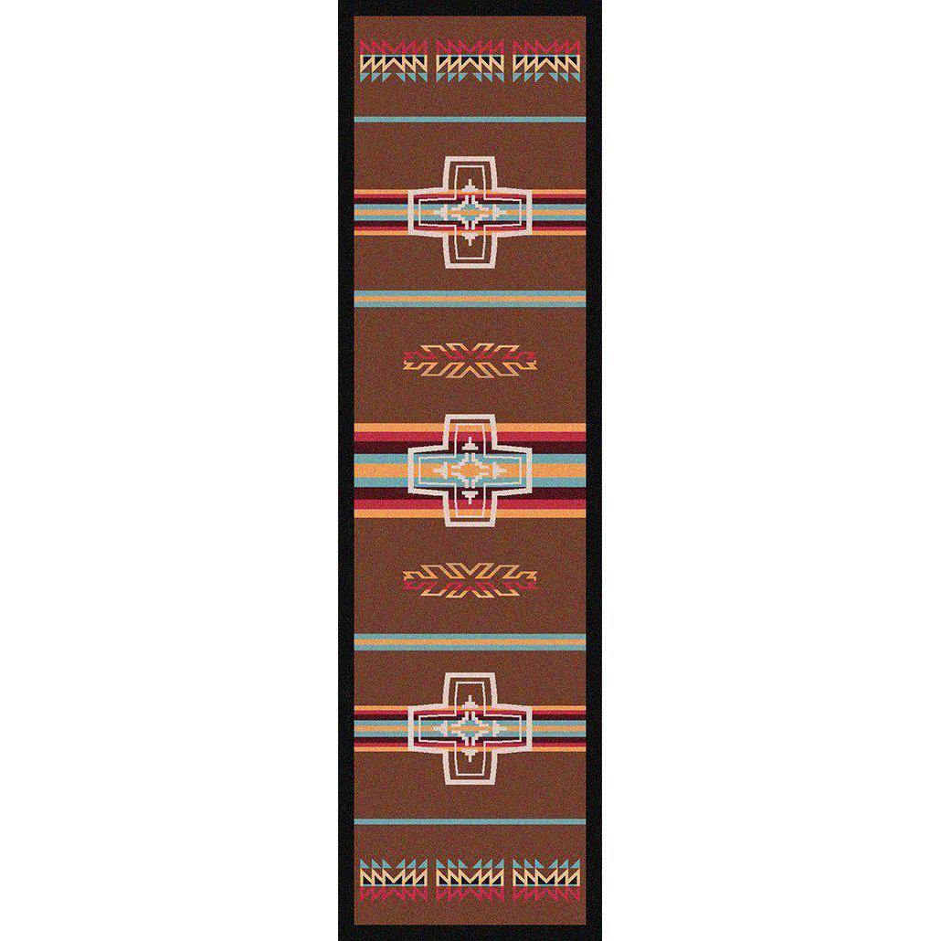 Canyon Crucifix - Sunset-CabinRugs Southwestern Rugs Wildlife Rugs Lodge Rugs Aztec RugsSouthwest Rugs