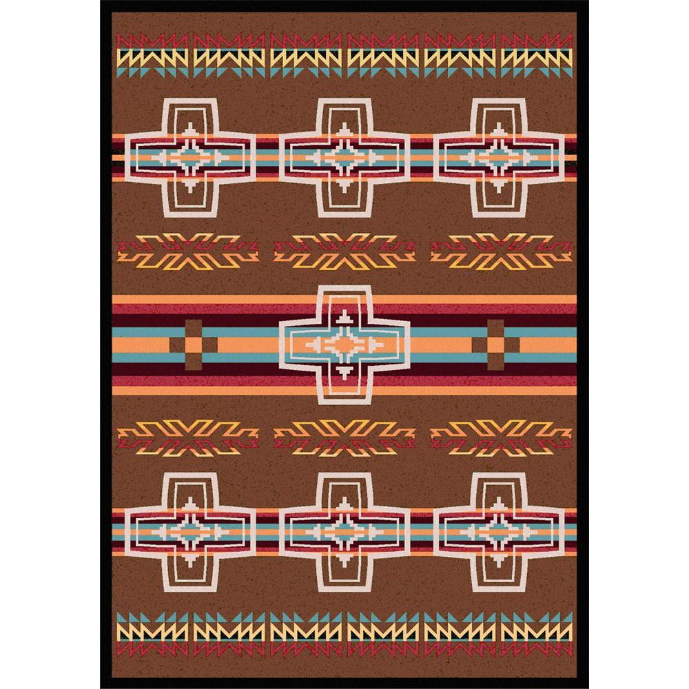 Canyon Crucifix - Sunset-CabinRugs Southwestern Rugs Wildlife Rugs Lodge Rugs Aztec RugsSouthwest Rugs
