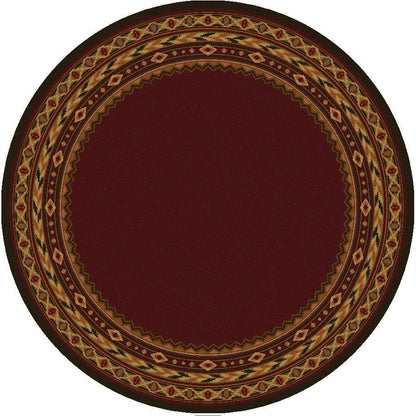 Cimarron Land - Red-CabinRugs Southwestern Rugs Wildlife Rugs Lodge Rugs Aztec RugsSouthwest Rugs