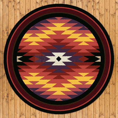 Cosmic Burst - Bright-CabinRugs Southwestern Rugs Wildlife Rugs Lodge Rugs Aztec RugsSouthwest Rugs