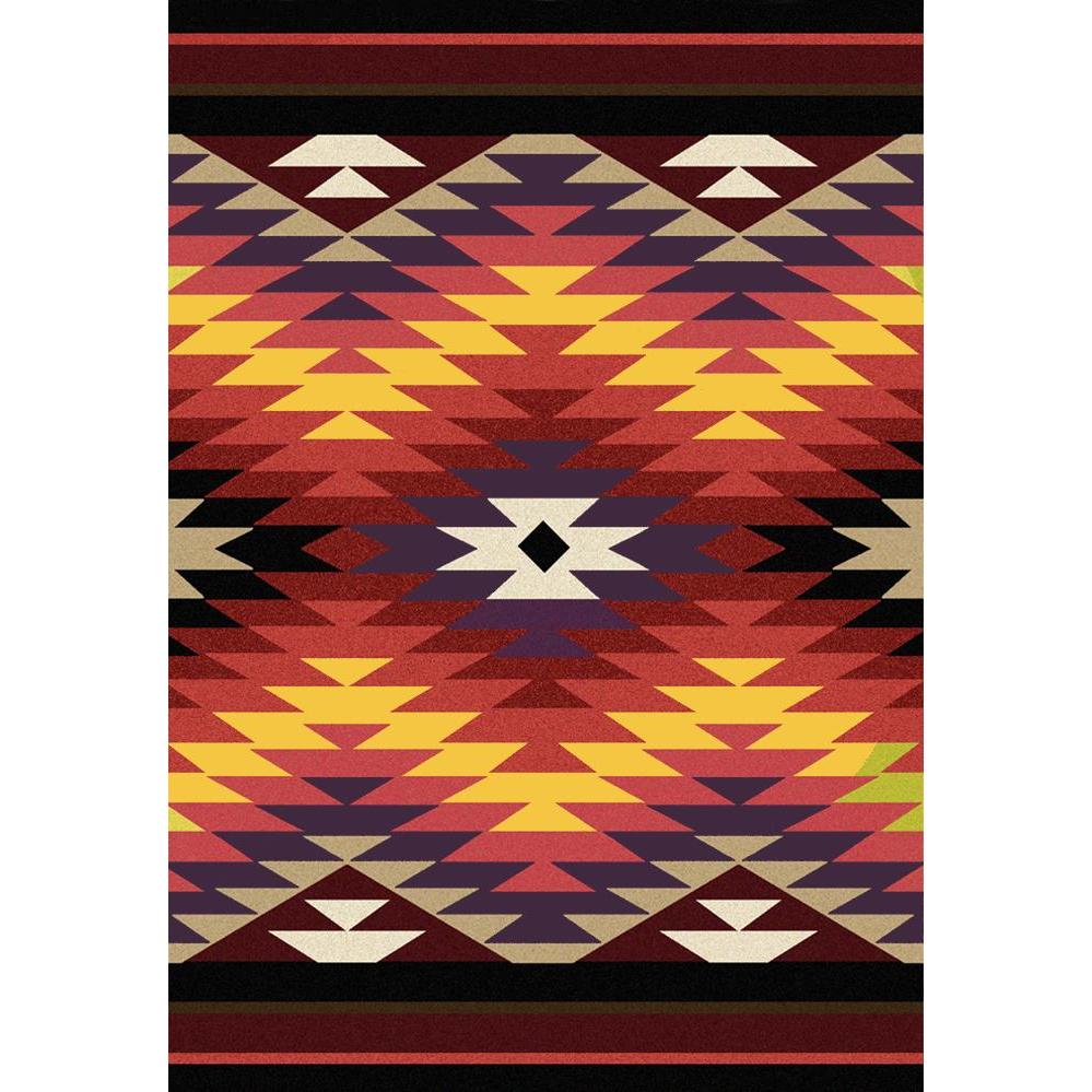 Cosmic Burst - Bright-CabinRugs Southwestern Rugs Wildlife Rugs Lodge Rugs Aztec RugsSouthwest Rugs