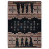 Defend Our Land - Brown-CabinRugs Southwestern Rugs Wildlife Rugs Lodge Rugs Aztec RugsSouthwest Rugs
