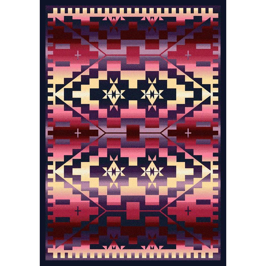 Desert Morning - Sunset-CabinRugs Southwestern Rugs Wildlife Rugs Lodge Rugs Aztec RugsSouthwest Rugs