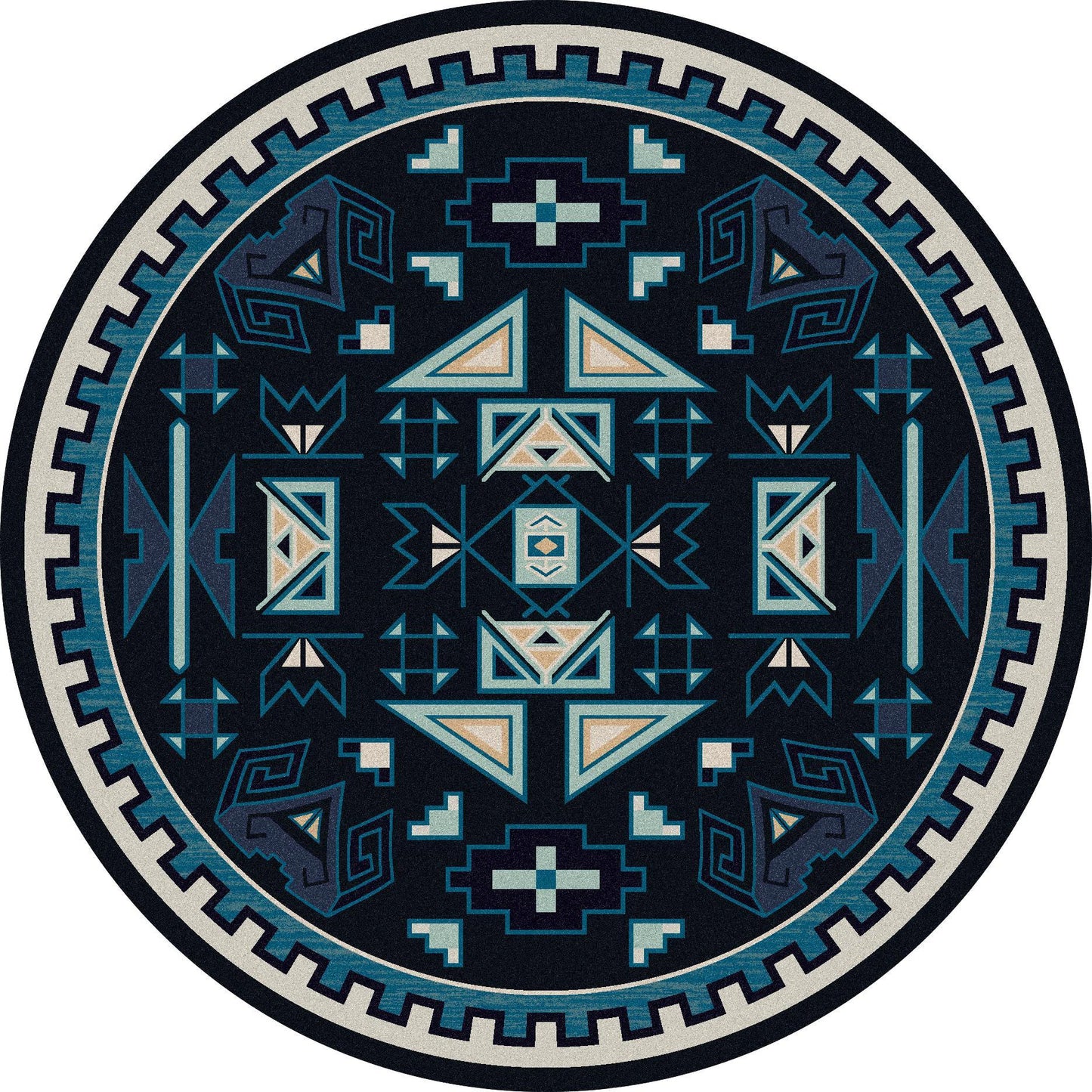 Desert Rams OKA - Contemporary-CabinRugs Southwestern Rugs Wildlife Rugs Lodge Rugs Aztec RugsSouthwest Rugs