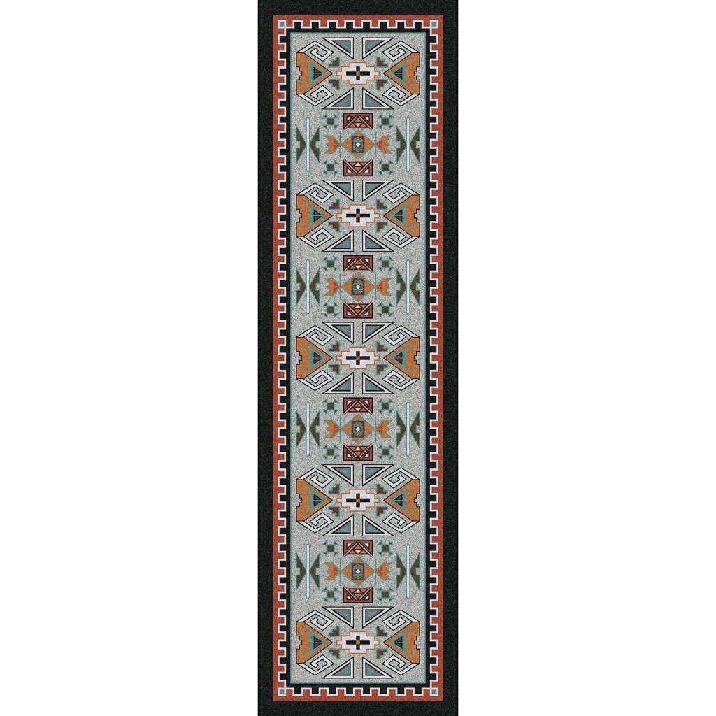 Desert Rams OKA - Rust-CabinRugs Southwestern Rugs Wildlife Rugs Lodge Rugs Aztec RugsSouthwest Rugs