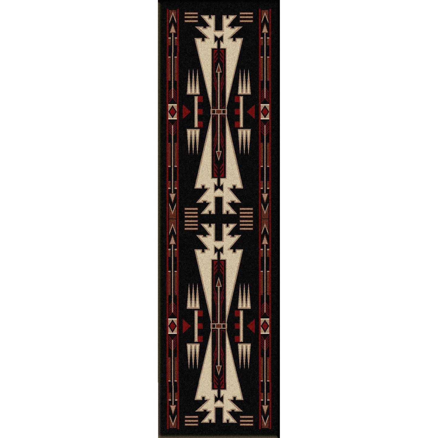 Desert Vandals - Black-CabinRugs Southwestern Rugs Wildlife Rugs Lodge Rugs Aztec RugsSouthwest Rugs