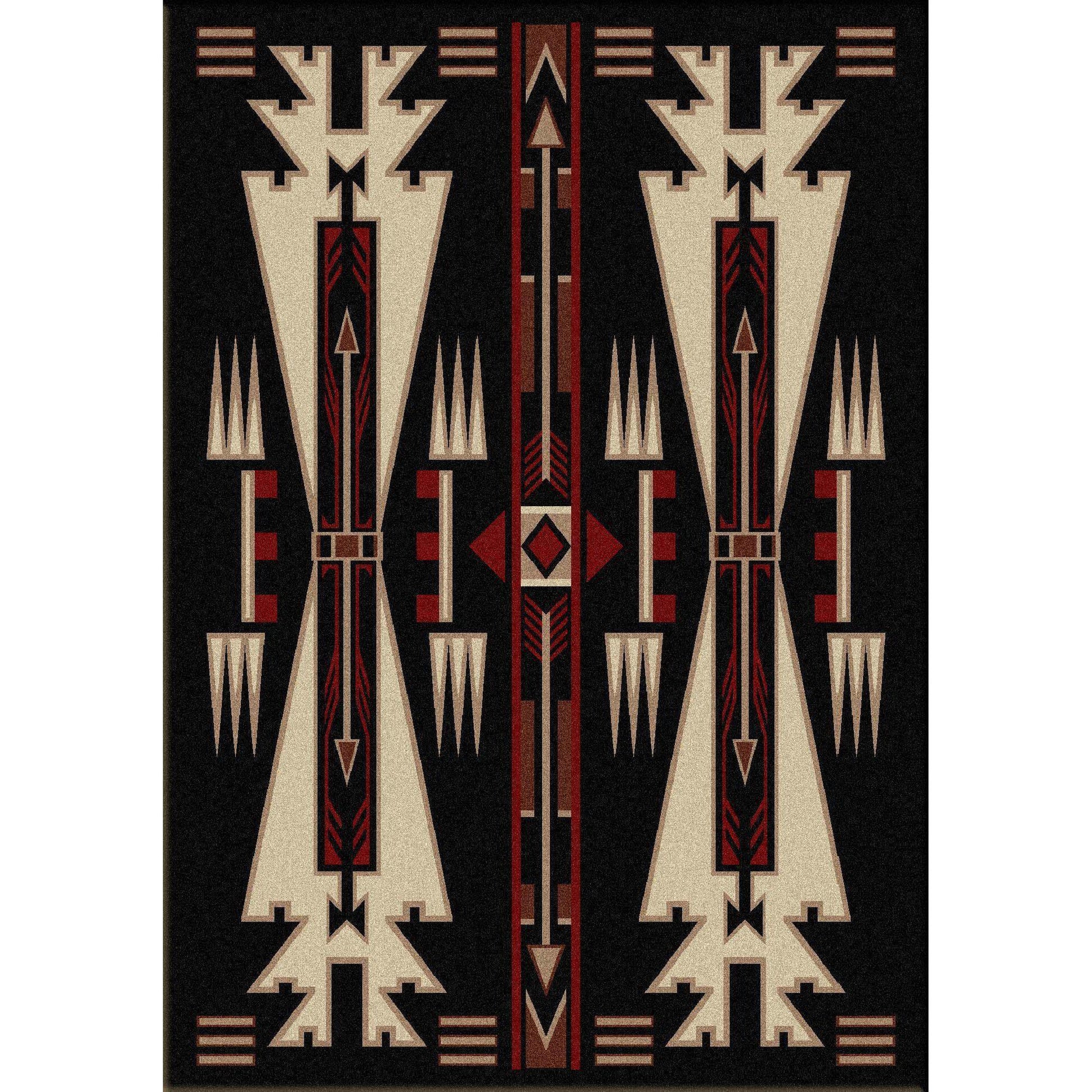 Desert Vandals - Black-CabinRugs Southwestern Rugs Wildlife Rugs Lodge Rugs Aztec RugsSouthwest Rugs