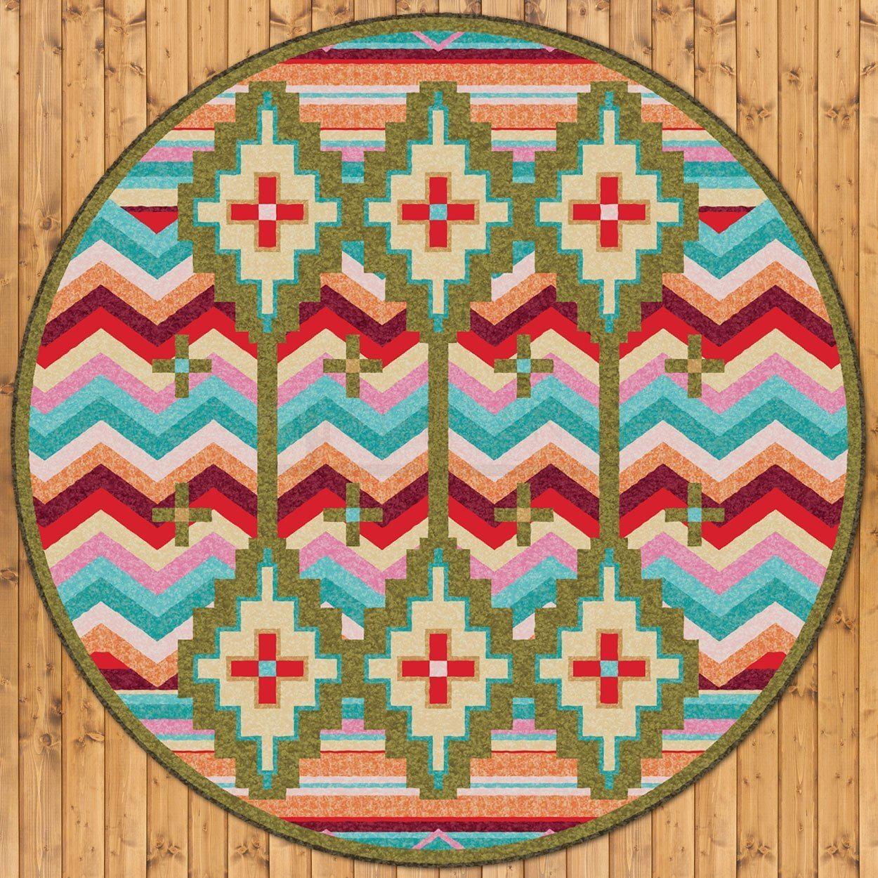 Desierto - Bright-CabinRugs Southwestern Rugs Wildlife Rugs Lodge Rugs Aztec RugsSouthwest Rugs