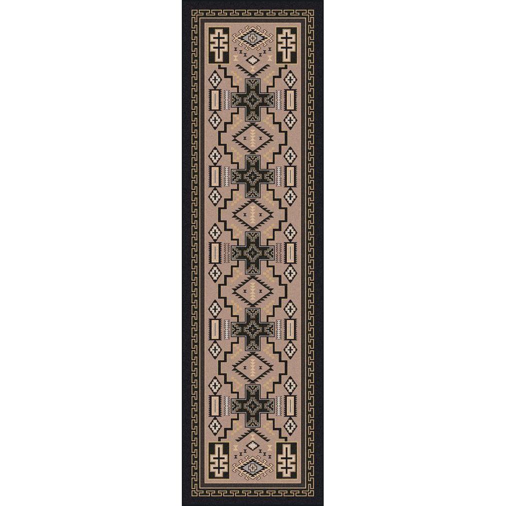 Double Cross - Sandman-CabinRugs Southwestern Rugs Wildlife Rugs Lodge Rugs Aztec RugsSouthwest Rugs