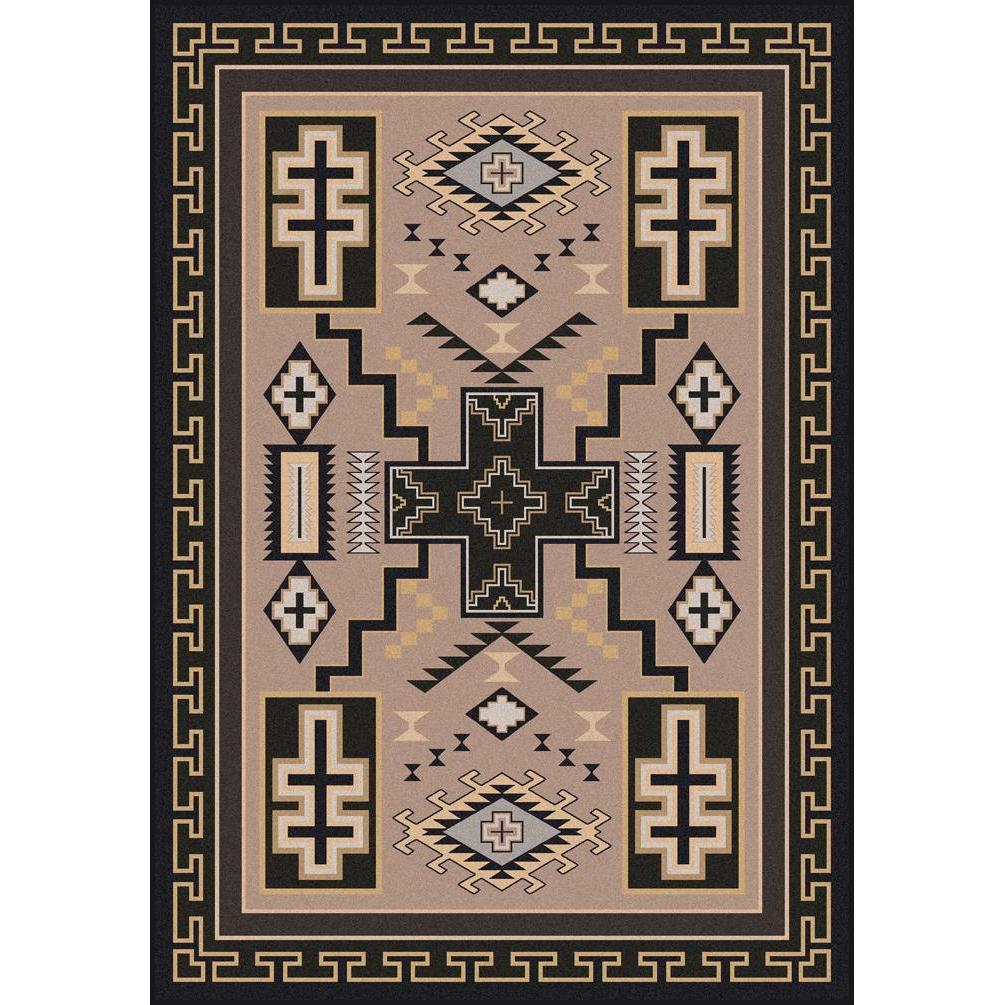 Double Cross - Sandman-CabinRugs Southwestern Rugs Wildlife Rugs Lodge Rugs Aztec RugsSouthwest Rugs