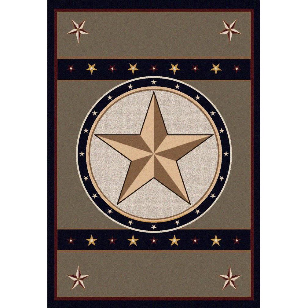 Epic Star - Green-CabinRugs Southwestern Rugs Wildlife Rugs Lodge Rugs Aztec RugsSouthwest Rugs
