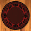 Familia Ursa - Red-CabinRugs Southwestern Rugs Wildlife Rugs Lodge Rugs Aztec RugsSouthwest Rugs