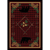 Forest Depth - Red-CabinRugs Southwestern Rugs Wildlife Rugs Lodge Rugs Aztec RugsSouthwest Rugs