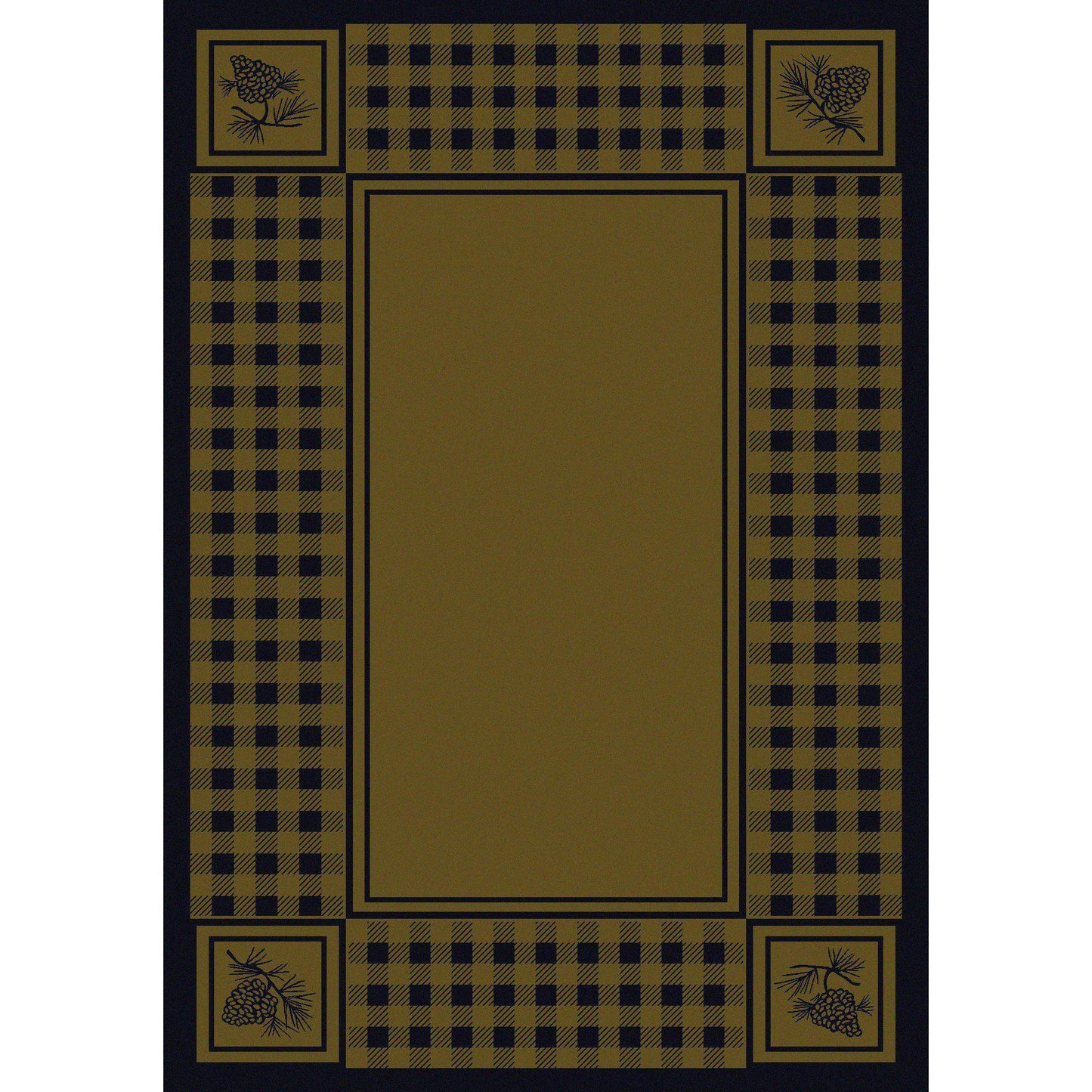 Forest Refuge - Green-CabinRugs Southwestern Rugs Wildlife Rugs Lodge Rugs Aztec RugsSouthwest Rugs