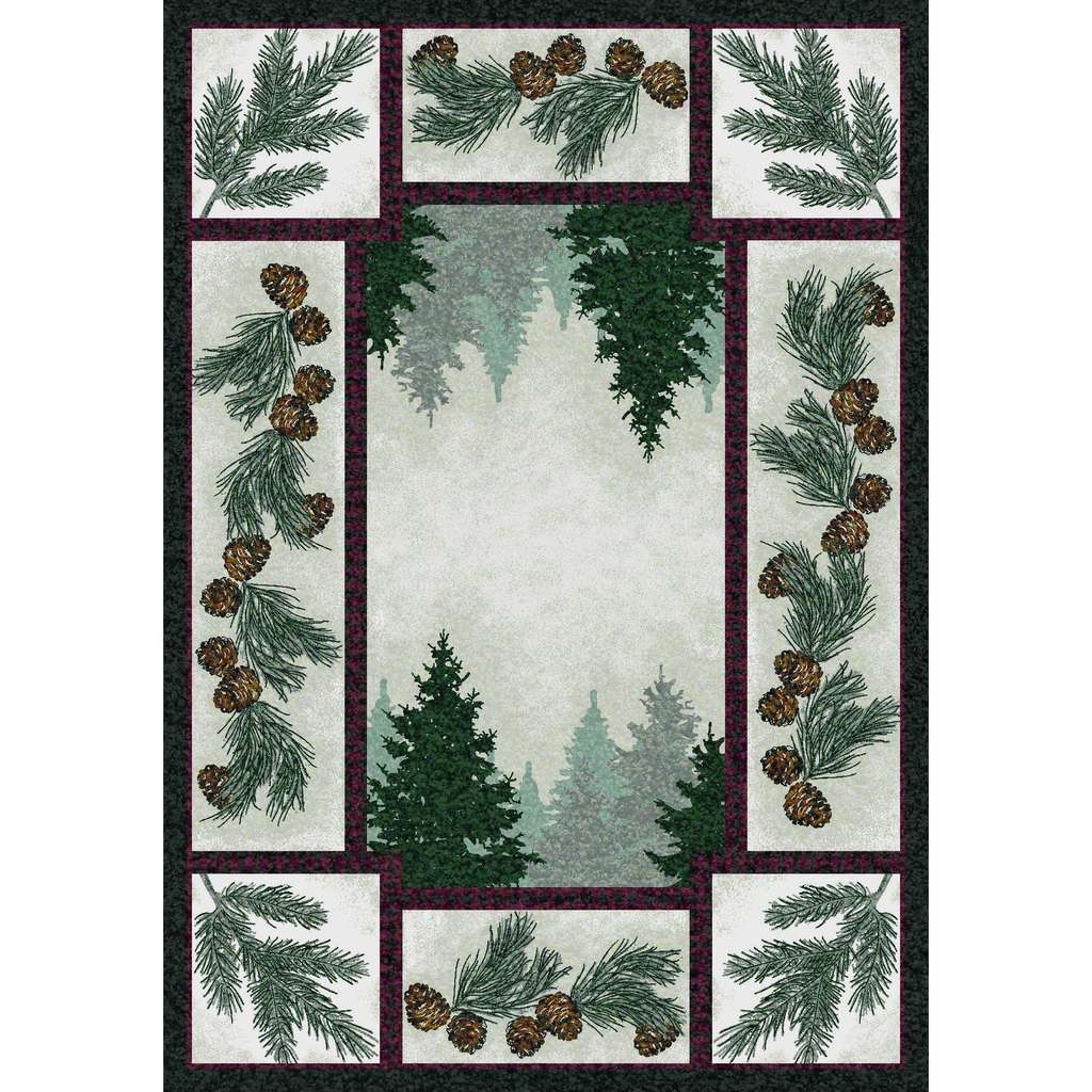 Forest & Shadows - Maize-CabinRugs Southwestern Rugs Wildlife Rugs Lodge Rugs Aztec RugsSouthwest Rugs