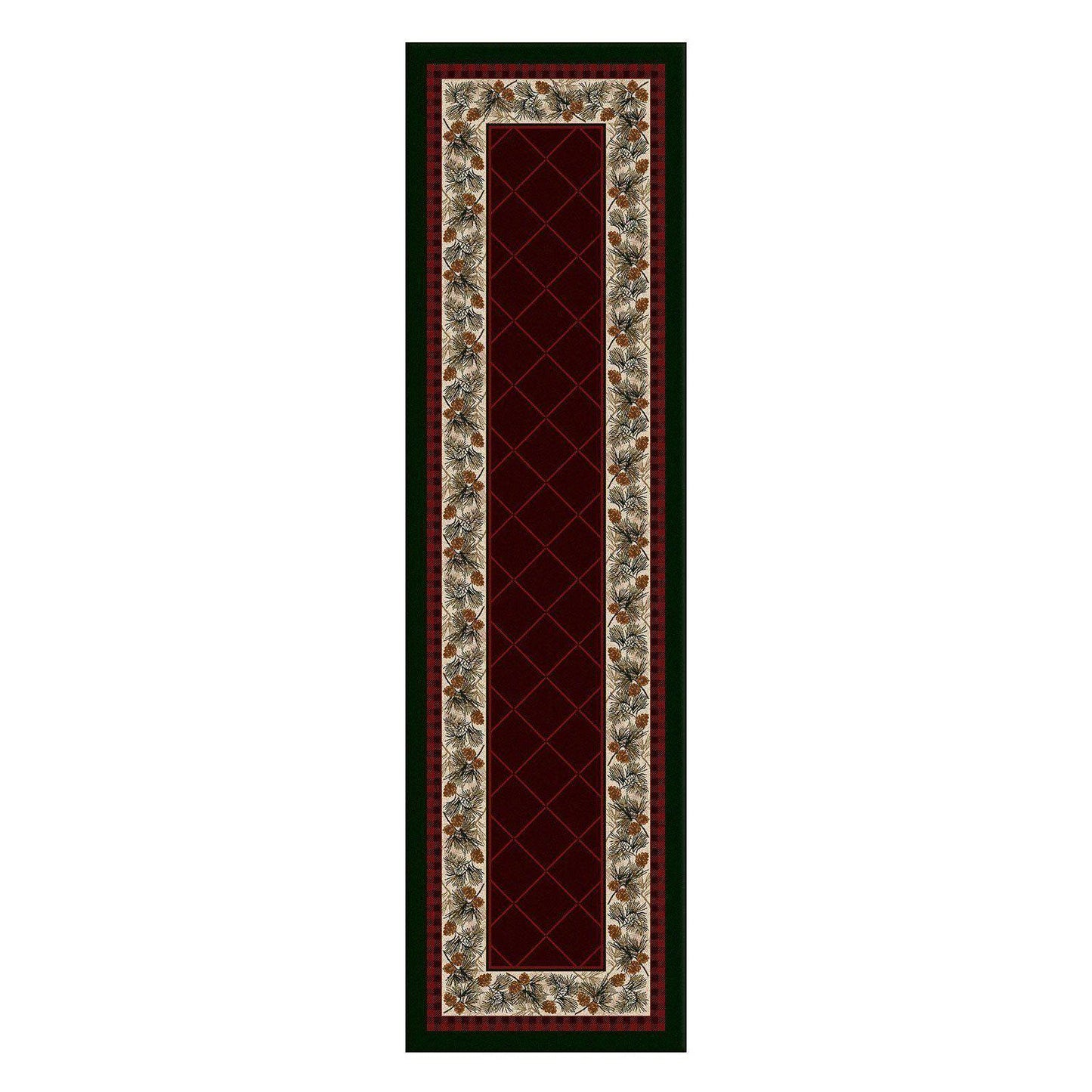 Forever Green - Garnet-CabinRugs Southwestern Rugs Wildlife Rugs Lodge Rugs Aztec RugsSouthwest Rugs