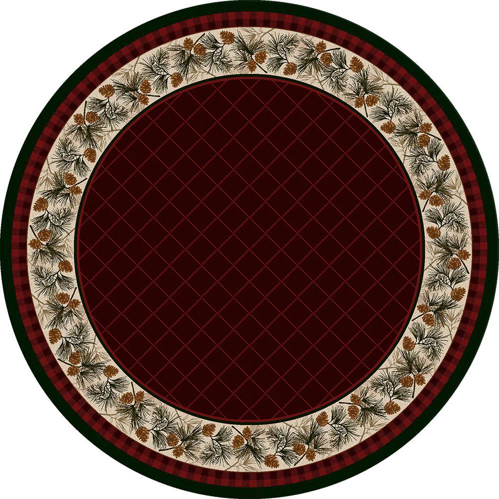 Forever Green - Garnet-CabinRugs Southwestern Rugs Wildlife Rugs Lodge Rugs Aztec RugsSouthwest Rugs