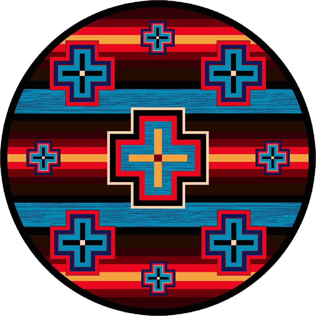 Hunter - Bright-CabinRugs Southwestern Rugs Wildlife Rugs Lodge Rugs Aztec RugsSouthwest Rugs