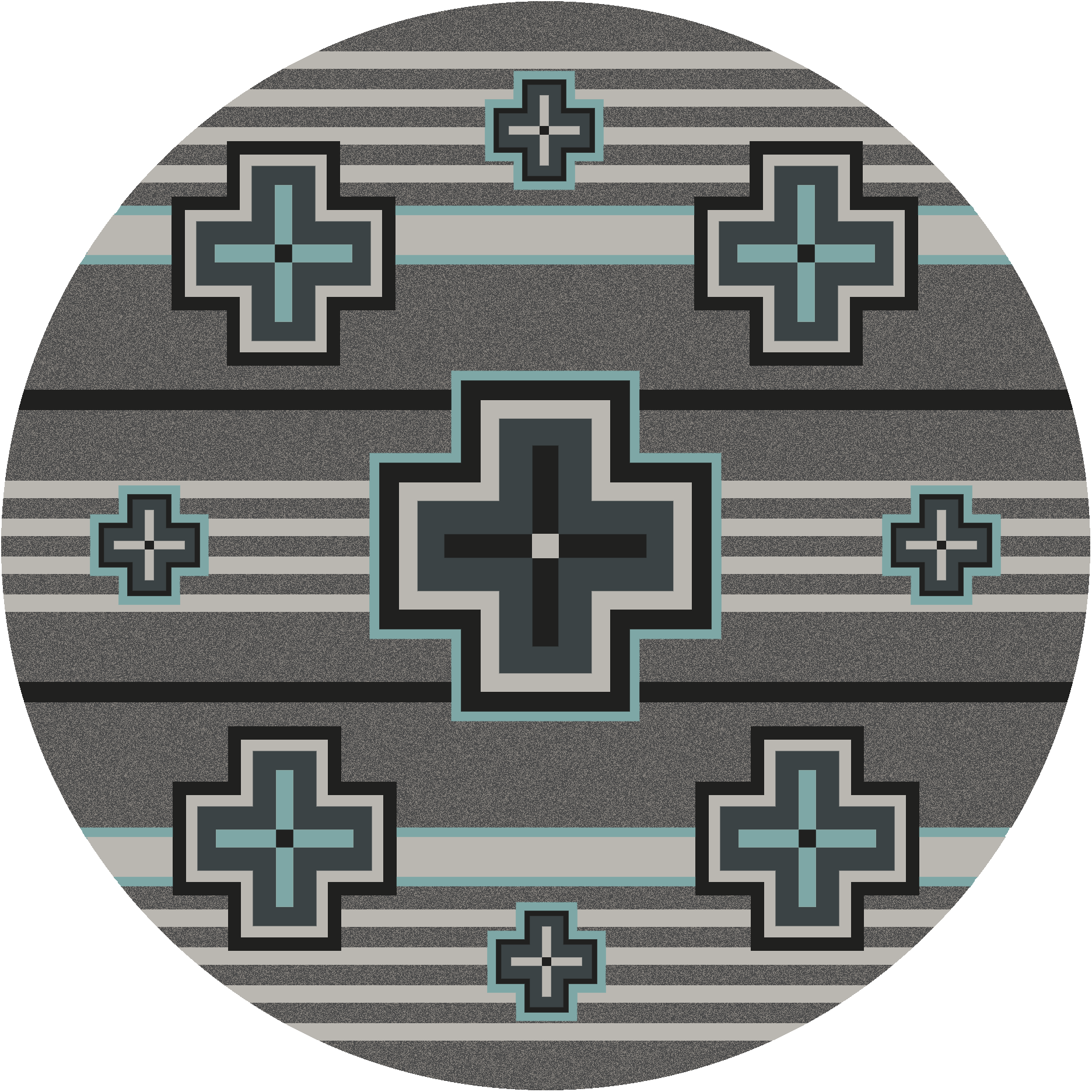 Hunter - Flint Turquoise-CabinRugs Southwestern Rugs Wildlife Rugs Lodge Rugs Aztec RugsSouthwest Rugs