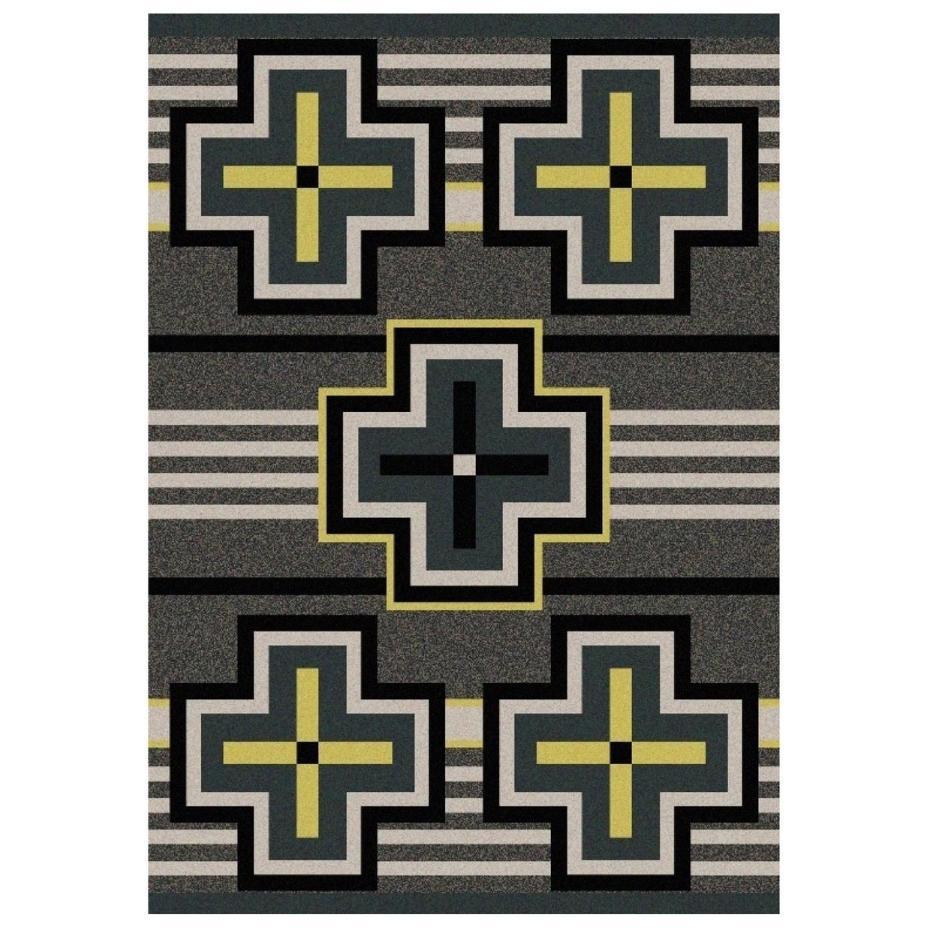 Hunter - Gray-CabinRugs Southwestern Rugs Wildlife Rugs Lodge Rugs Aztec RugsSouthwest Rugs