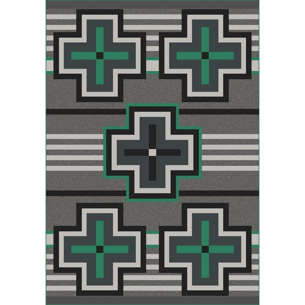 Hunter - Jade-CabinRugs Southwestern Rugs Wildlife Rugs Lodge Rugs Aztec RugsSouthwest Rugs