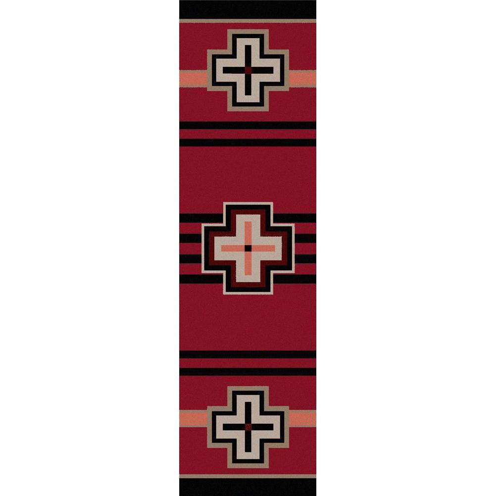 Hunter - Red-CabinRugs Southwestern Rugs Wildlife Rugs Lodge Rugs Aztec RugsSouthwest Rugs