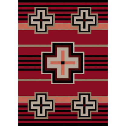 Hunter - Red-CabinRugs Southwestern Rugs Wildlife Rugs Lodge Rugs Aztec RugsSouthwest Rugs