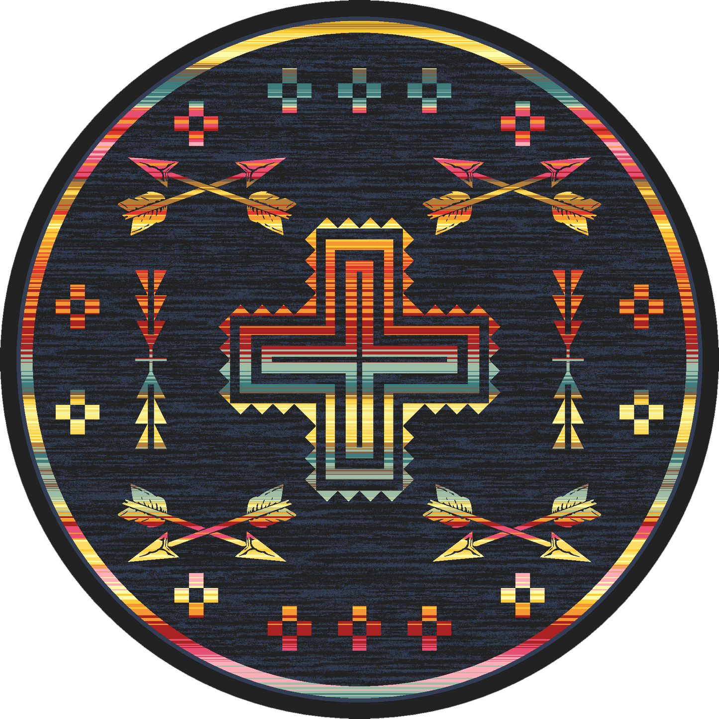 Legends Of The Desert - Grey-CabinRugs Southwestern Rugs Wildlife Rugs Lodge Rugs Aztec RugsSouthwest Rugs