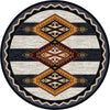 Lineage Pride - Black & White-CabinRugs Southwestern Rugs Wildlife Rugs Lodge Rugs Aztec RugsSouthwest Rugs