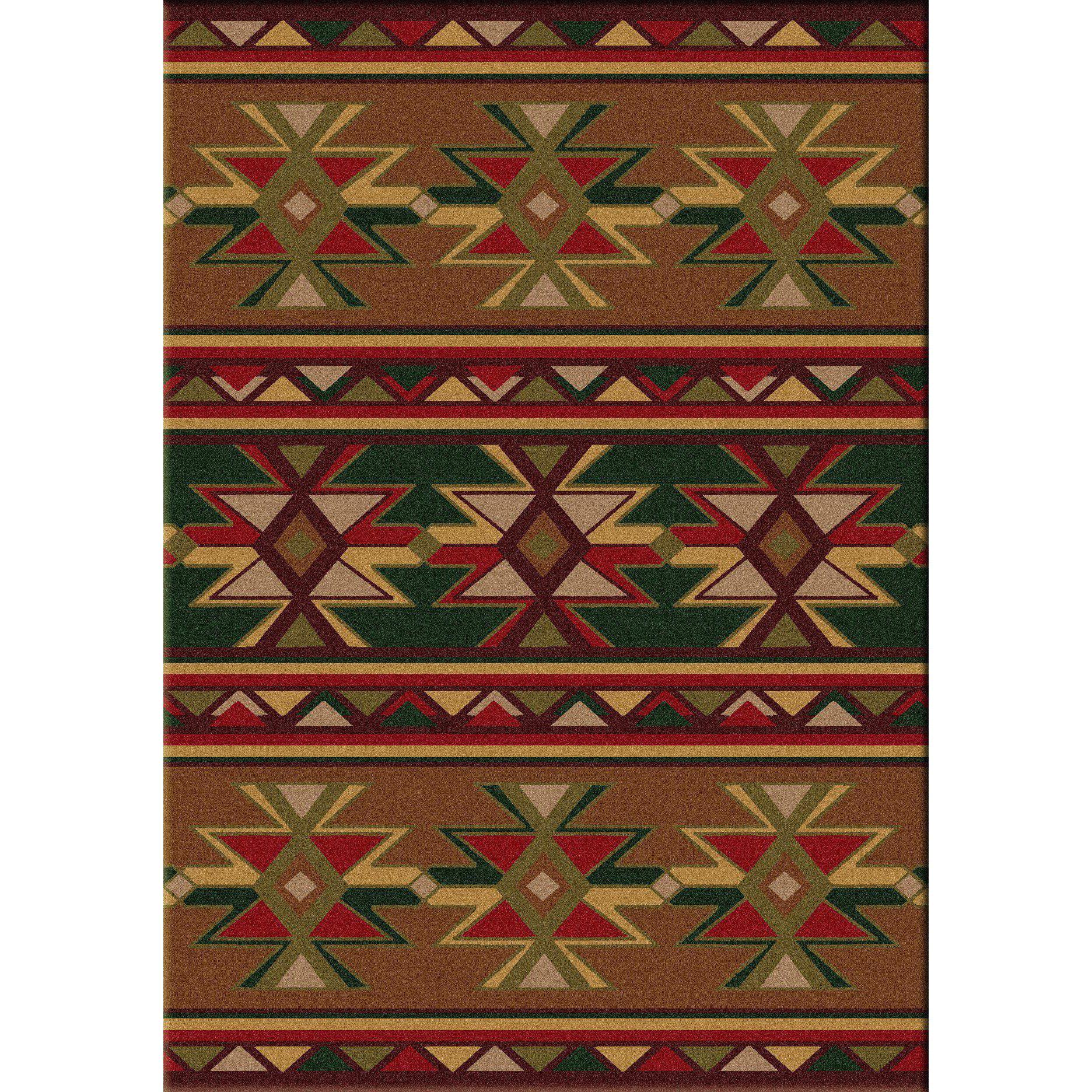 Northern Desert Star - Multi-CabinRugs Southwestern Rugs Wildlife Rugs Lodge Rugs Aztec RugsSouthwest Rugs