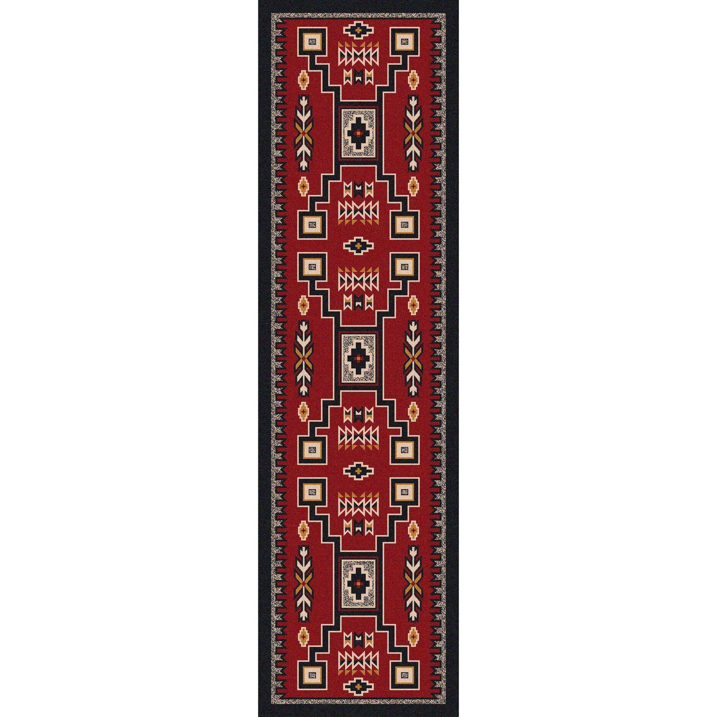 Old Timer - Red-CabinRugs Southwestern Rugs Wildlife Rugs Lodge Rugs Aztec RugsSouthwest Rugs