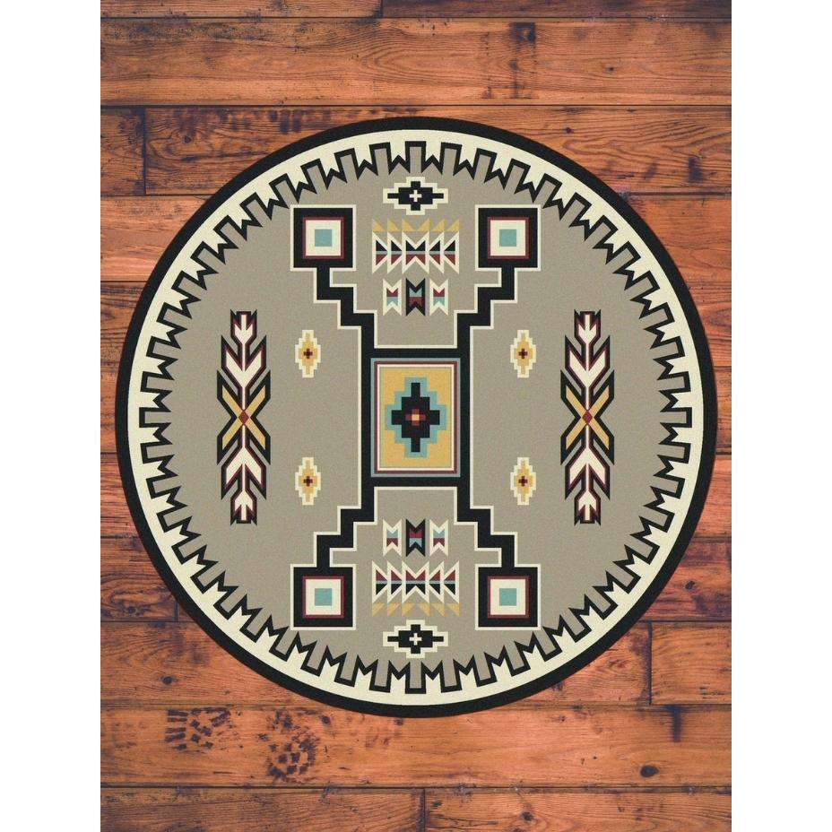 Old Timer - Suede Turquoise-CabinRugs Southwestern Rugs Wildlife Rugs Lodge Rugs Aztec RugsSouthwest Rugs