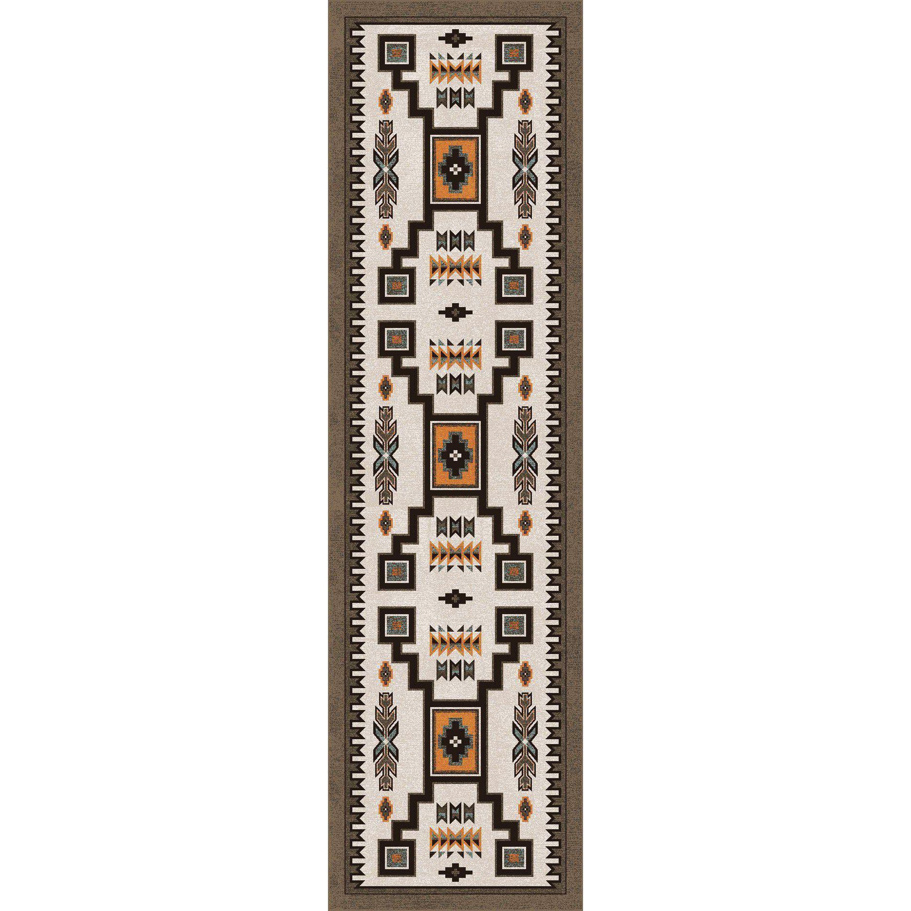 Old Timer - Worn Saddle-CabinRugs Southwestern Rugs Wildlife Rugs Lodge Rugs Aztec RugsSouthwest Rugs