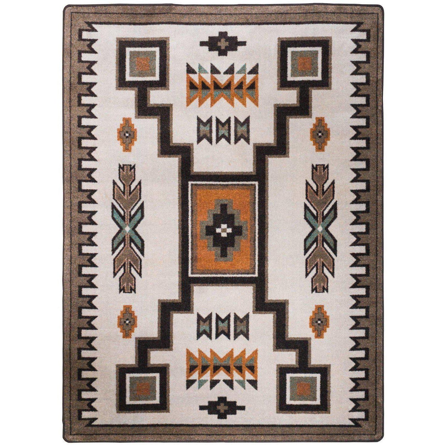 Old Timer - Worn Saddle-CabinRugs Southwestern Rugs Wildlife Rugs Lodge Rugs Aztec RugsSouthwest Rugs