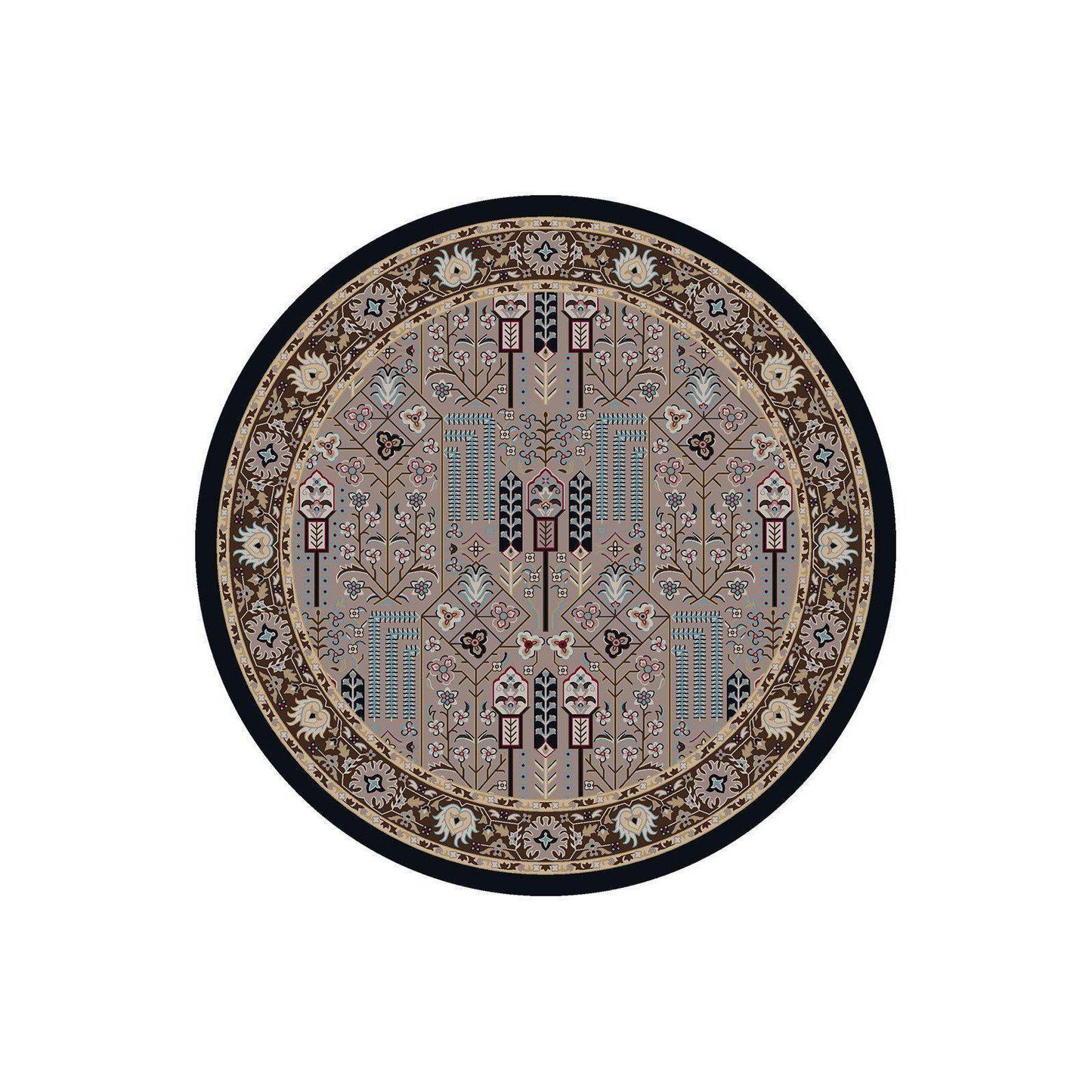 Persian Passage - Turquoise-CabinRugs Southwestern Rugs Wildlife Rugs Lodge Rugs Aztec RugsSouthwest Rugs