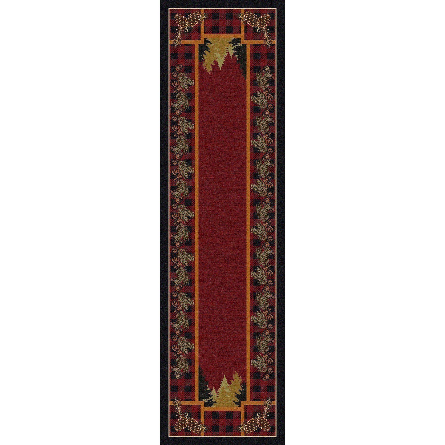 Plaid Outdoorsman-CabinRugs Southwestern Rugs Wildlife Rugs Lodge Rugs Aztec RugsSouthwest Rugs