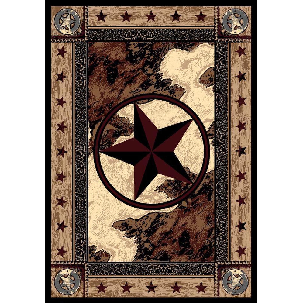 Ranger Cover - Natural-CabinRugs Southwestern Rugs Wildlife Rugs Lodge Rugs Aztec RugsSouthwest Rugs