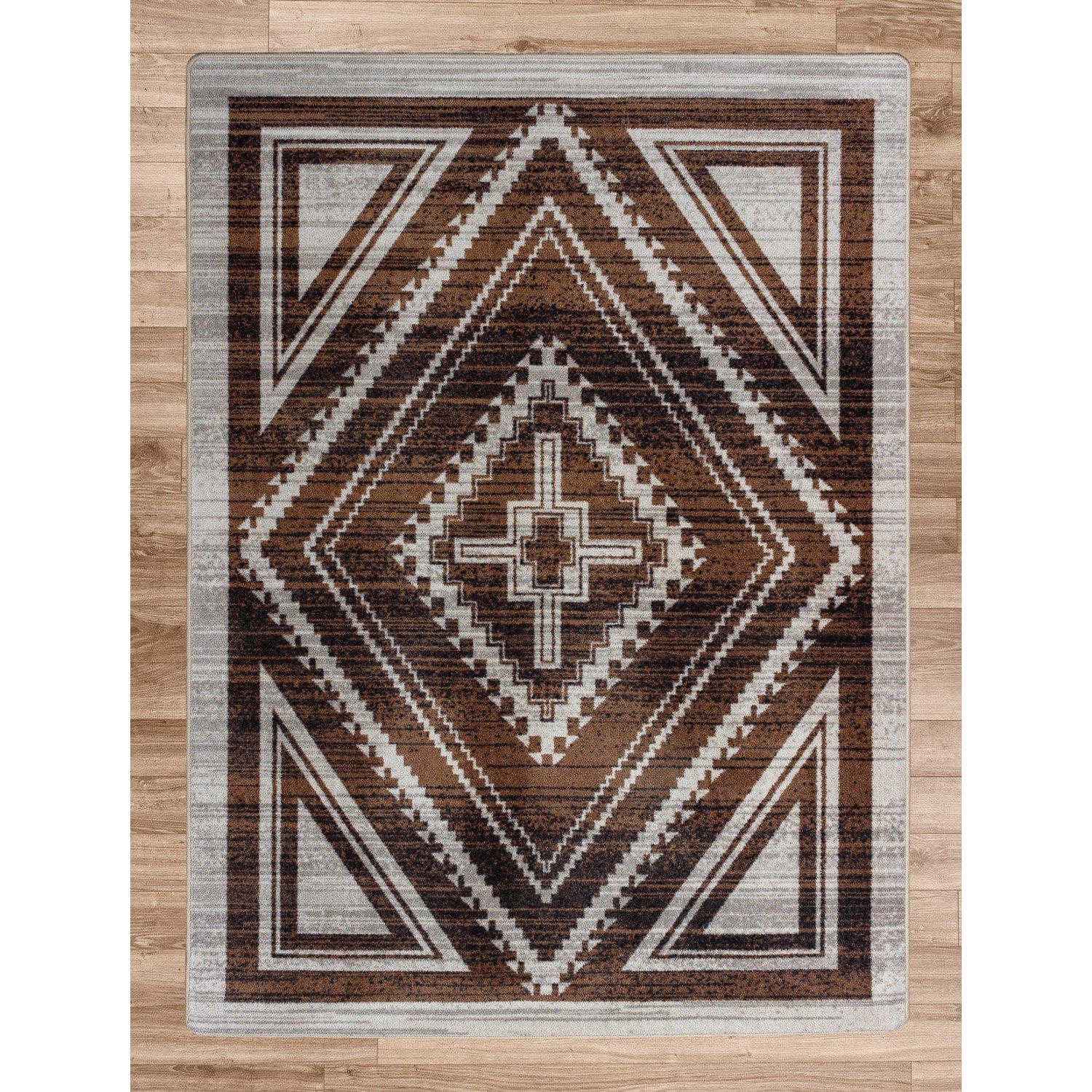 Rim Shot - Earthen-CabinRugs Southwestern Rugs Wildlife Rugs Lodge Rugs Aztec RugsSouthwest Rugs