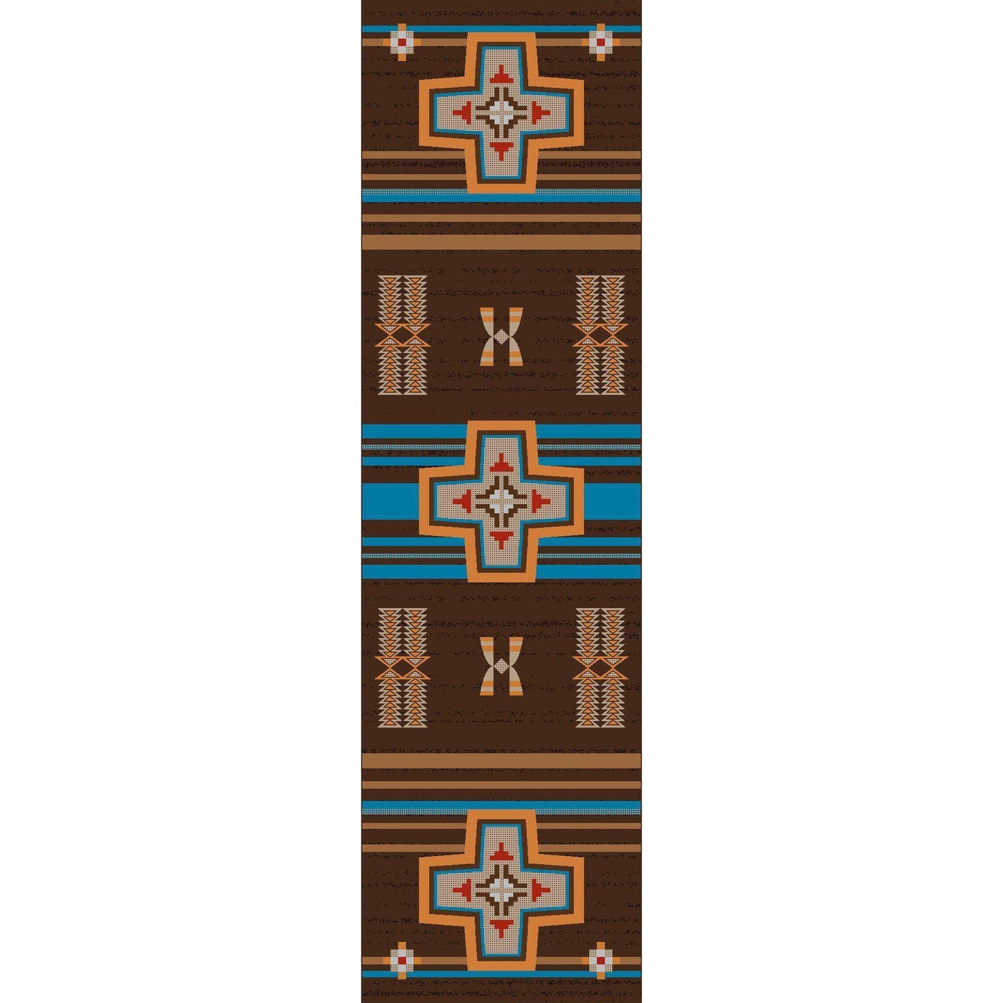 Rio Grande - Desert Rust-CabinRugs Southwestern Rugs Wildlife Rugs Lodge Rugs Aztec RugsSouthwest Rugs