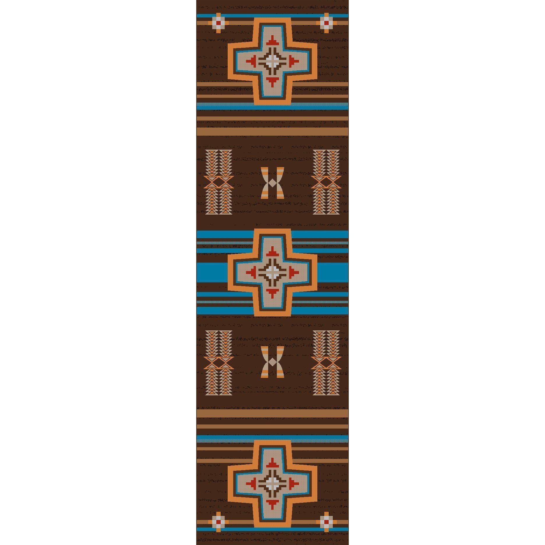 Rio Grande - Desert Rust-CabinRugs Southwestern Rugs Wildlife Rugs Lodge Rugs Aztec RugsSouthwest Rugs
