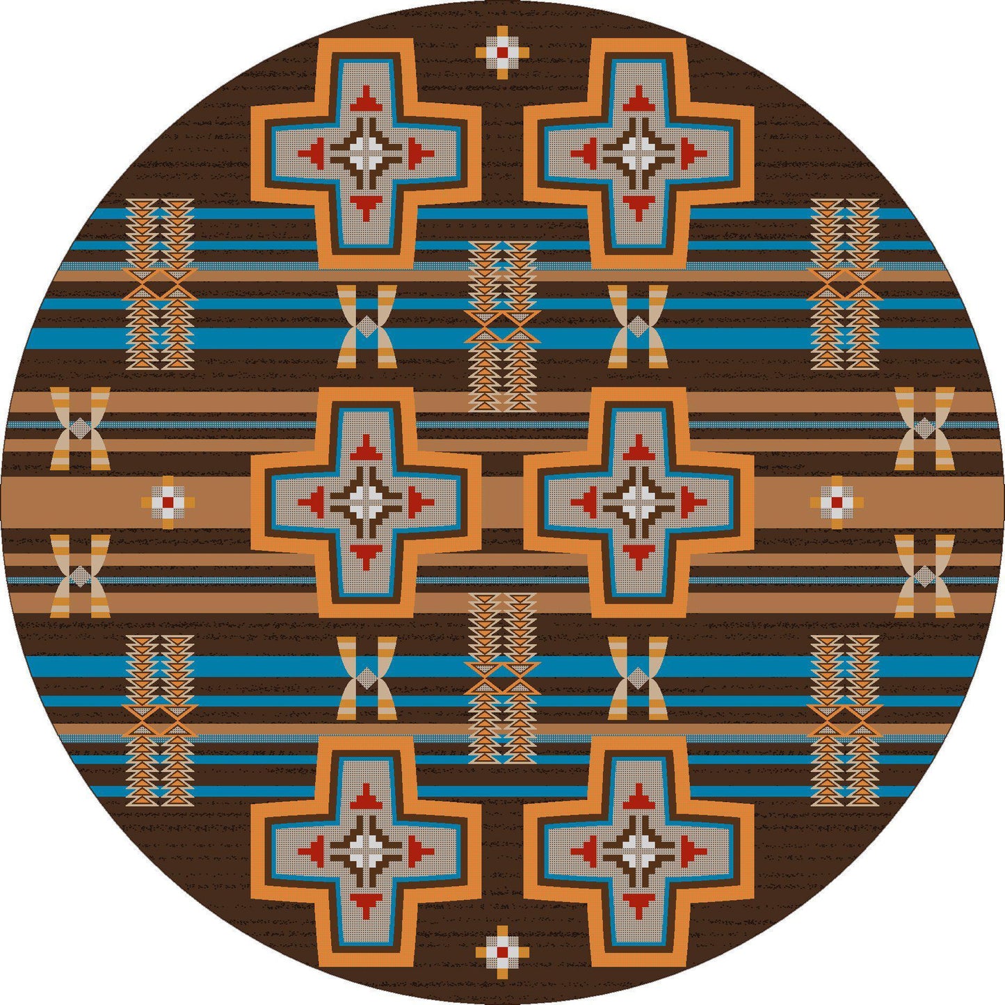 Rio Grande - Desert Rust-CabinRugs Southwestern Rugs Wildlife Rugs Lodge Rugs Aztec RugsSouthwest Rugs