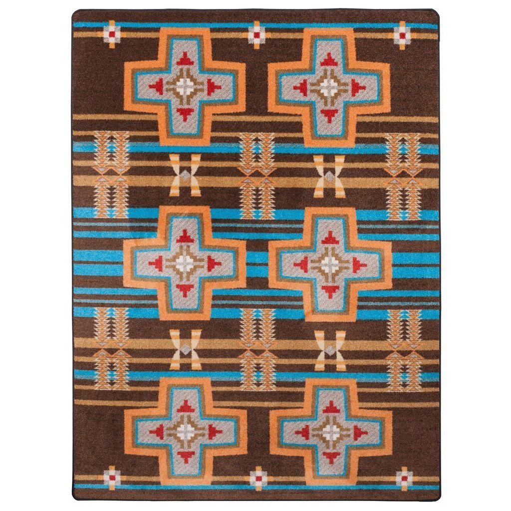 Rio Grande - Desert Rust-CabinRugs Southwestern Rugs Wildlife Rugs Lodge Rugs Aztec RugsSouthwest Rugs