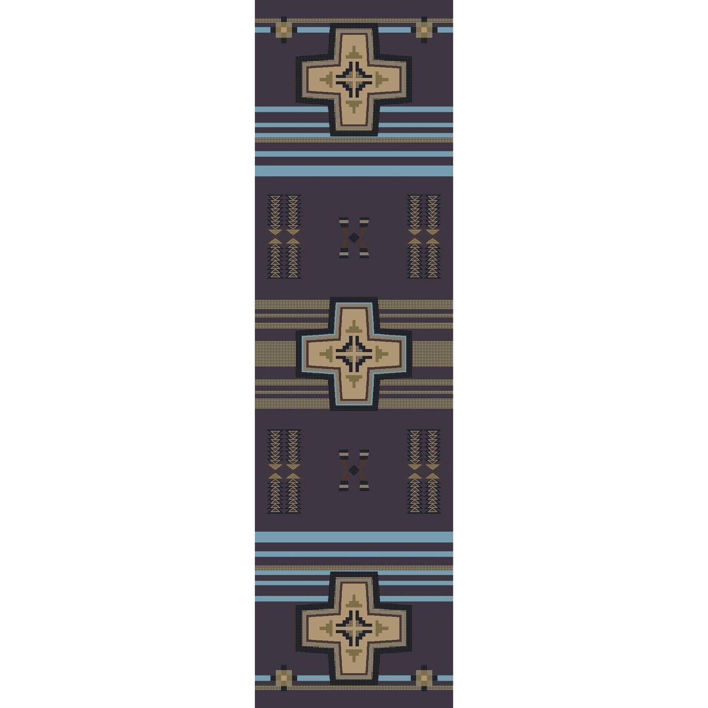 Rio Grande - Night Sky-CabinRugs Southwestern Rugs Wildlife Rugs Lodge Rugs Aztec RugsSouthwest Rugs