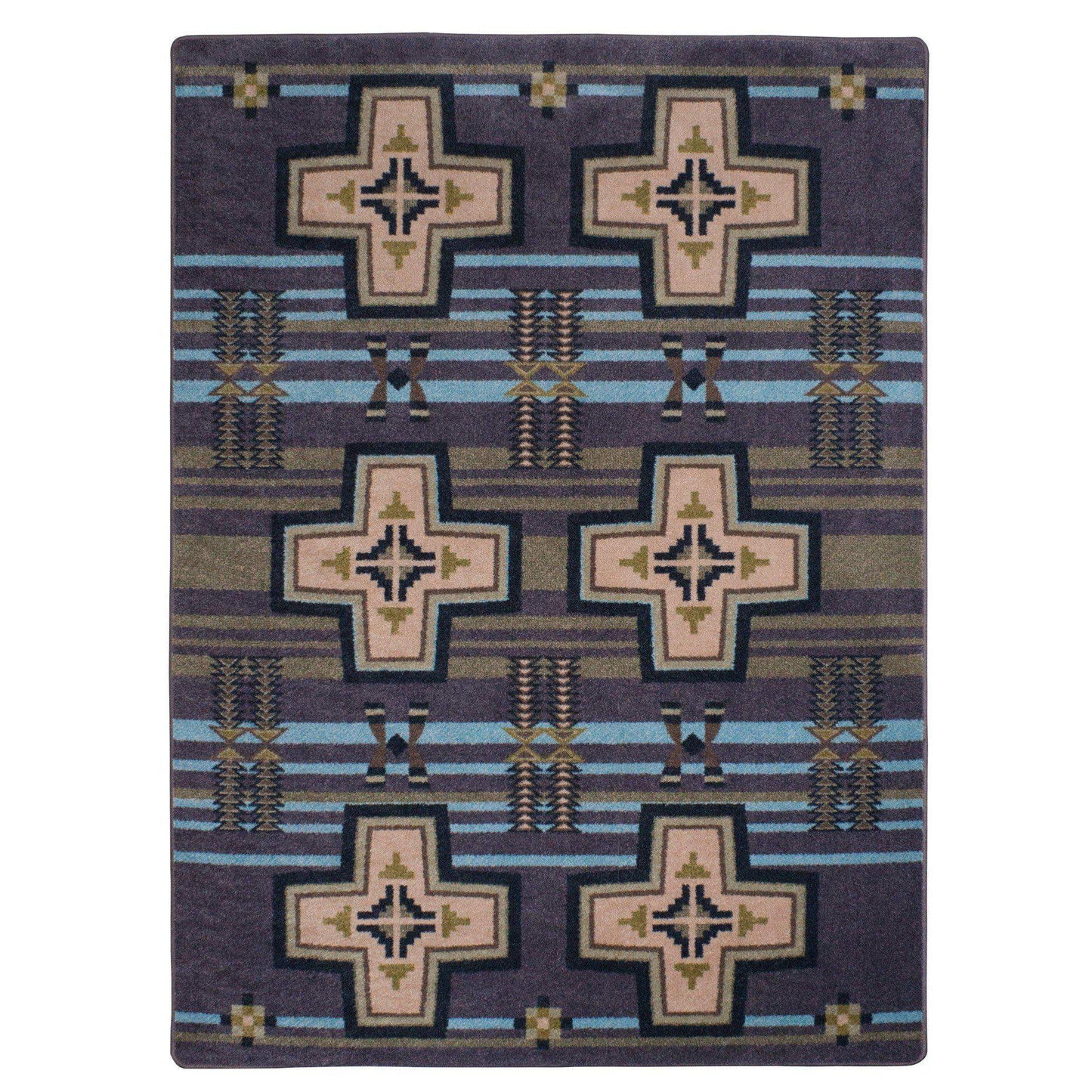 Rio Grande - Night Sky-CabinRugs Southwestern Rugs Wildlife Rugs Lodge Rugs Aztec RugsSouthwest Rugs