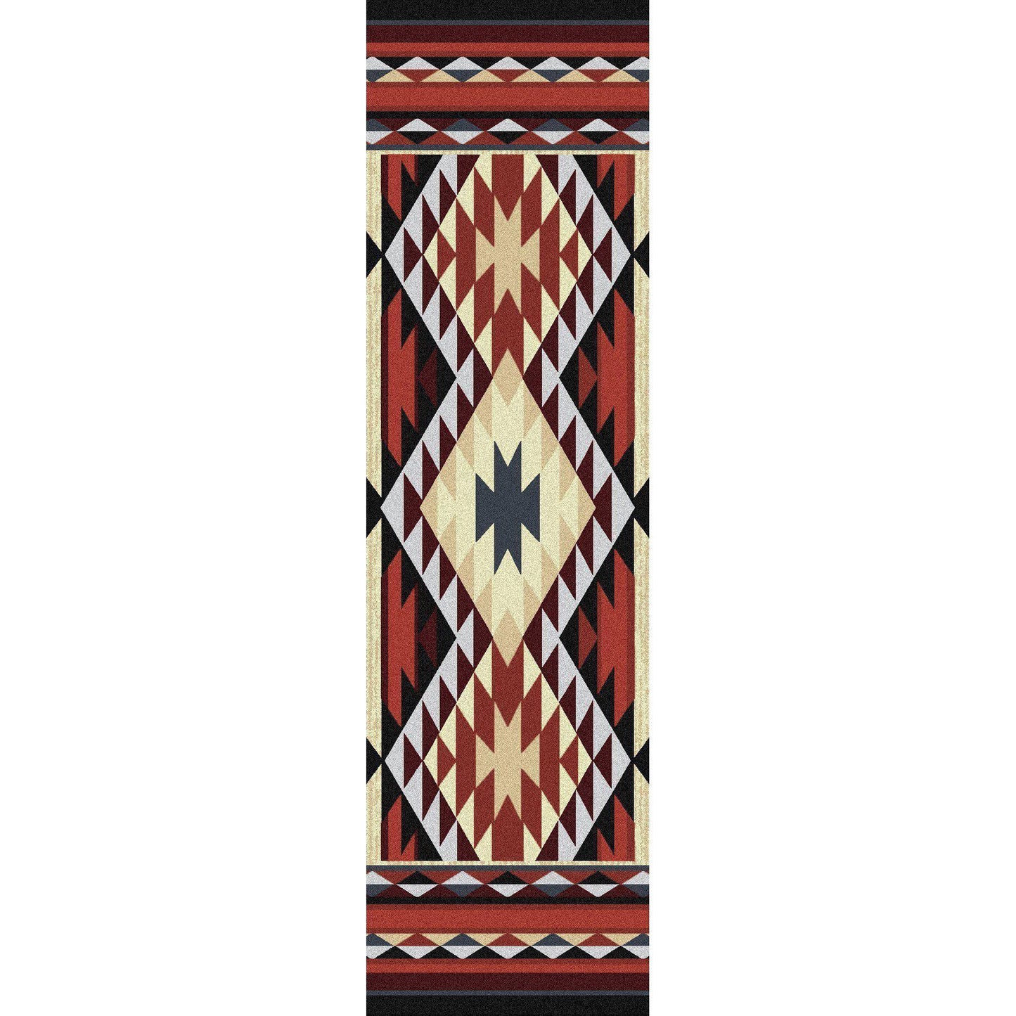 Rio Grande - Rust-CabinRugs Southwestern Rugs Wildlife Rugs Lodge Rugs Aztec RugsSouthwest Rugs