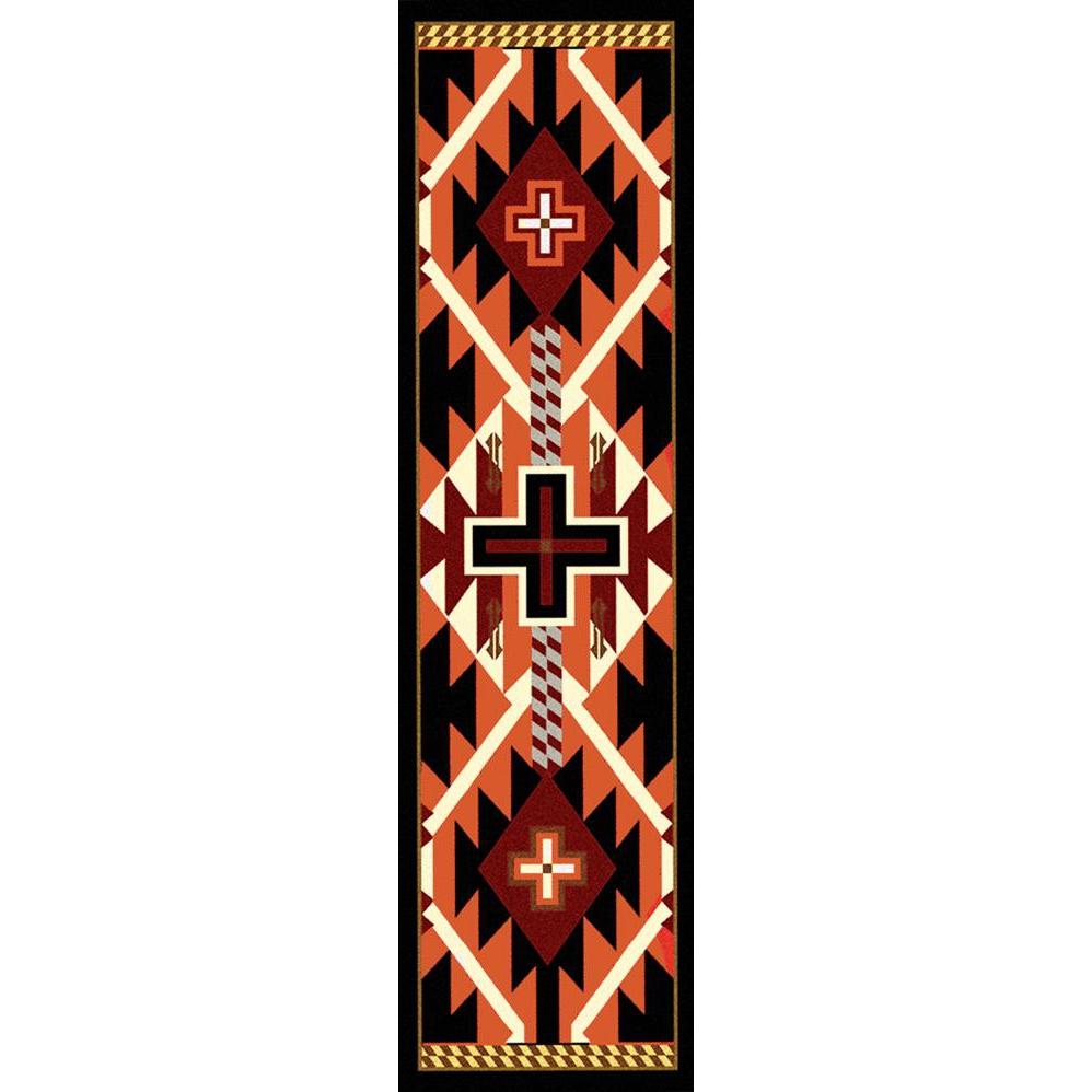 Rustic Crucifix - Black-CabinRugs Southwestern Rugs Wildlife Rugs Lodge Rugs Aztec RugsSouthwest Rugs
