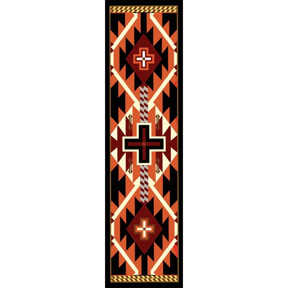 Rustic Crucifix - Black-CabinRugs Southwestern Rugs Wildlife Rugs Lodge Rugs Aztec RugsSouthwest Rugs
