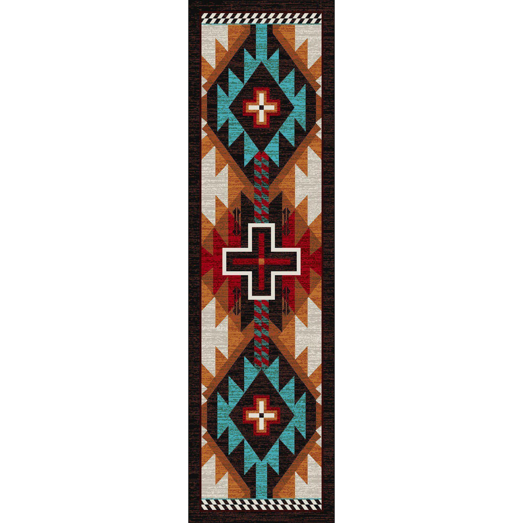 Rustic Crucifix - Electric-CabinRugs Southwestern Rugs Wildlife Rugs Lodge Rugs Aztec RugsSouthwest Rugs