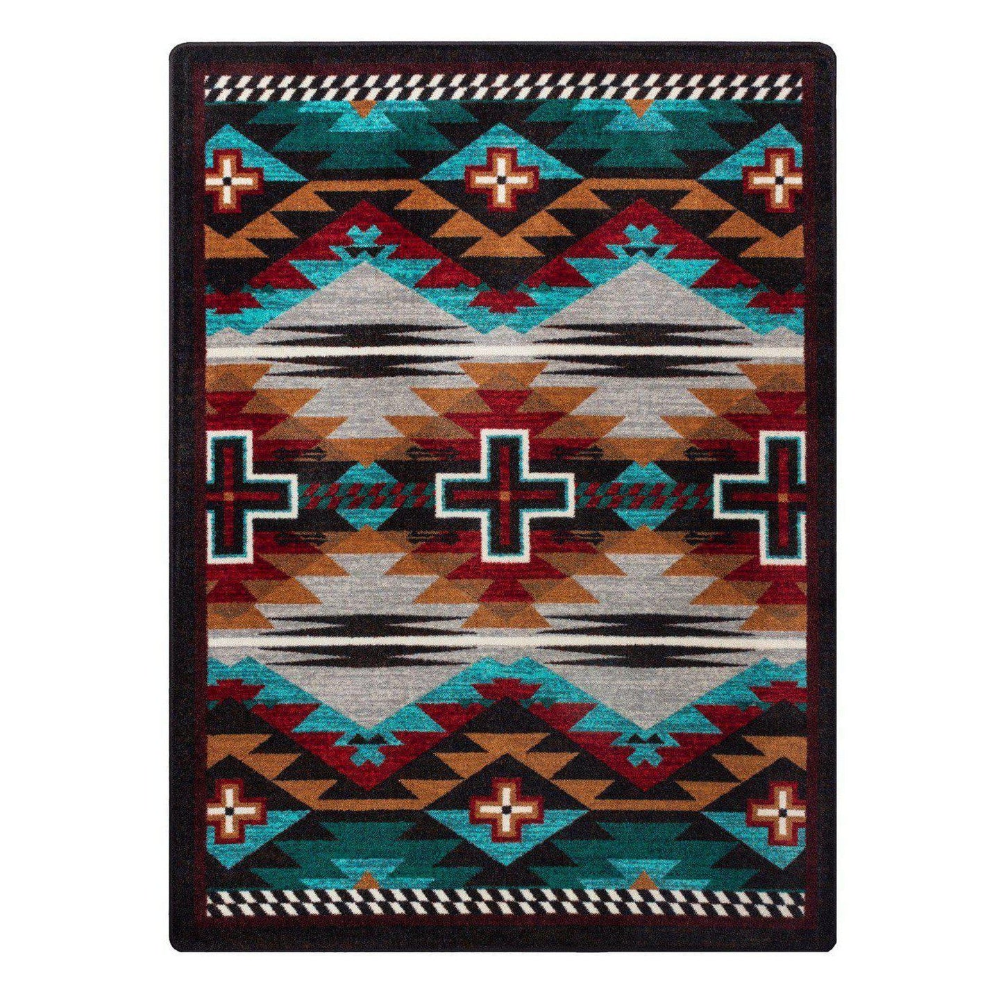 Rustic Crucifix - Electric-CabinRugs Southwestern Rugs Wildlife Rugs Lodge Rugs Aztec RugsSouthwest Rugs