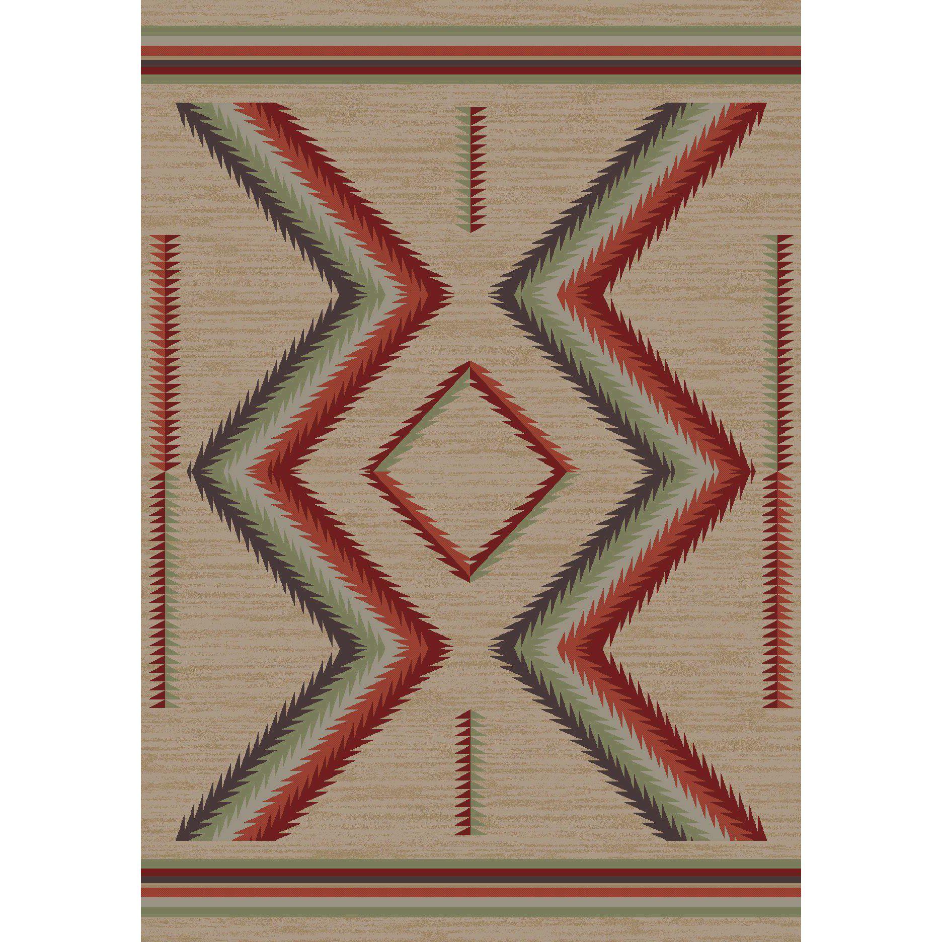 Sand Glass - Fall-CabinRugs Southwestern Rugs Wildlife Rugs Lodge Rugs Aztec RugsSouthwest Rugs